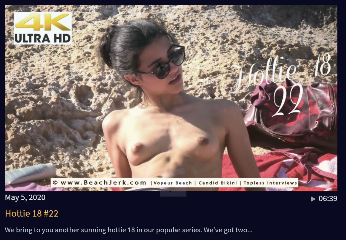 Beach Candid Video Collection - Hottie 18 - 22